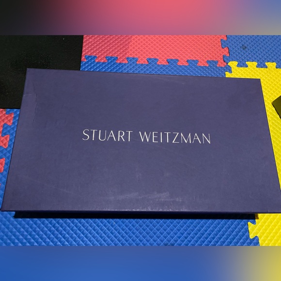 Stuart Weitzman Suede Over-the-Knee Blue Boots - Picture 2 of 9